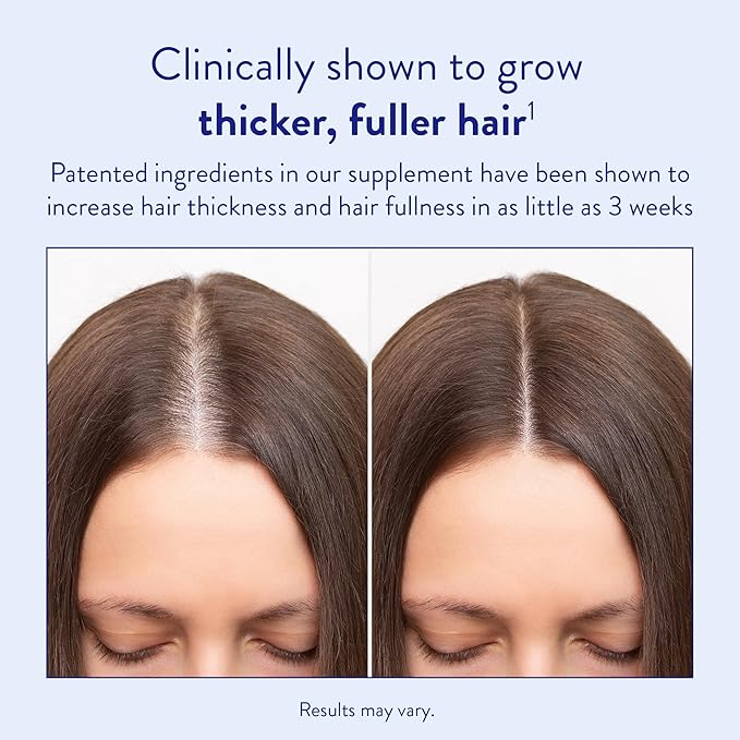 Routine Wellness Advanced Hair Growth Supplement - Vitamins to Grow Thicker, Fuller Hair with Volume, Vegetarian and Gluten Free, Ideal for Women & Men with Thinning Hair (60 Count (Pack of 1))