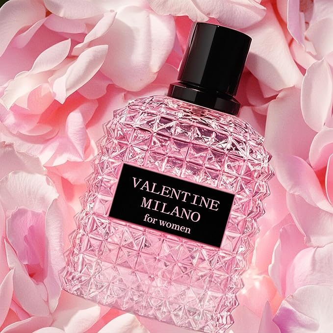 4PCS Perfume Set for Women - Floral Fragrance Gift Set with Vanilla,Sweet Fruity, Eau De Parfume| 3.4 Fl Oz Each Women's Cologne(Valentine Milano,Mon Amour Paris,Bella De Paris,Urban Toy)
