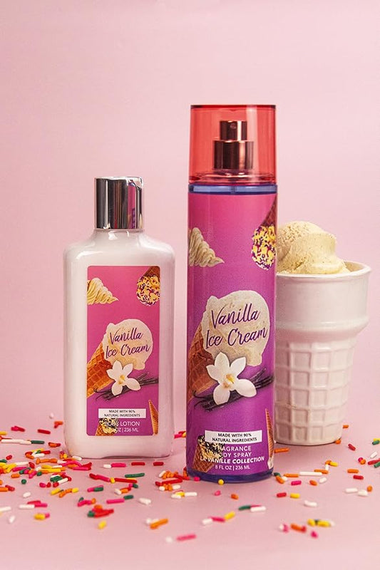Vanilla Collection Body Mist and Lotion Set (Vanilla Ice Cream)