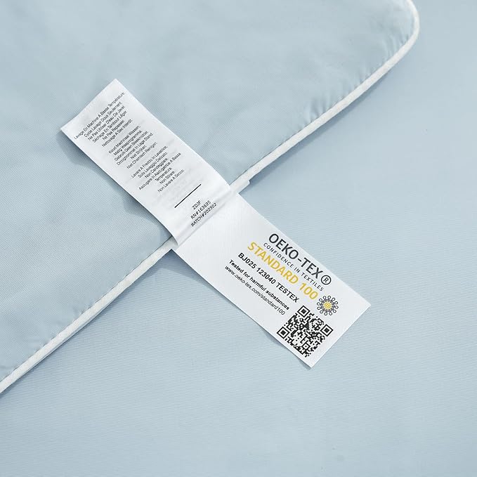 Cozy Bliss Cooling Comforter Twin Size, Cooling Blankets for Hot Sleepers and Night Sweats, Blue Summer Comforter for Twin Size Bed, Breathable Soft Lightweight Silk Smooth