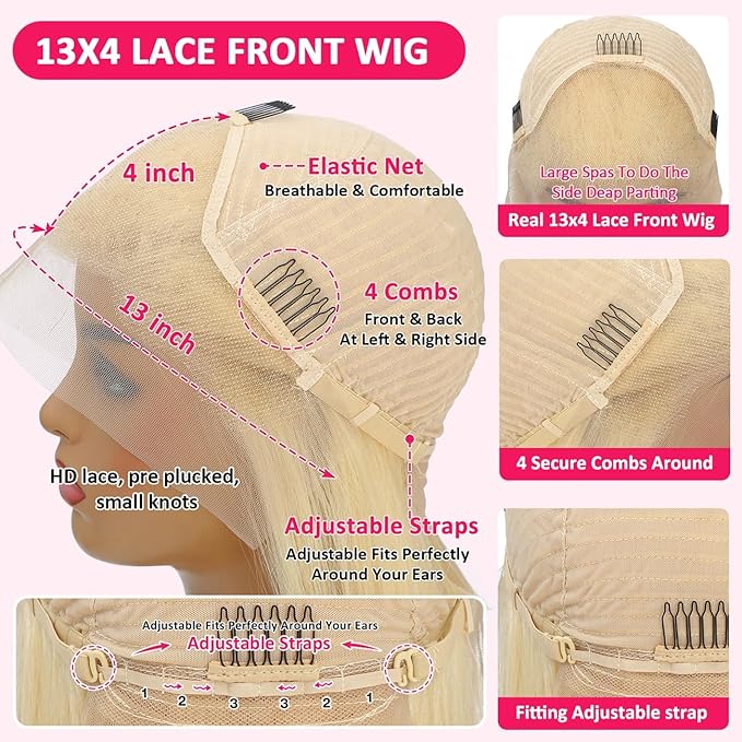 613 Bob Wig Human Hair 13x4 8Inch Lace Front Wigs Human Hair Pre Plucked 200 Density Glueless Brazilian Virgin Lace Frontal Wigs for Women