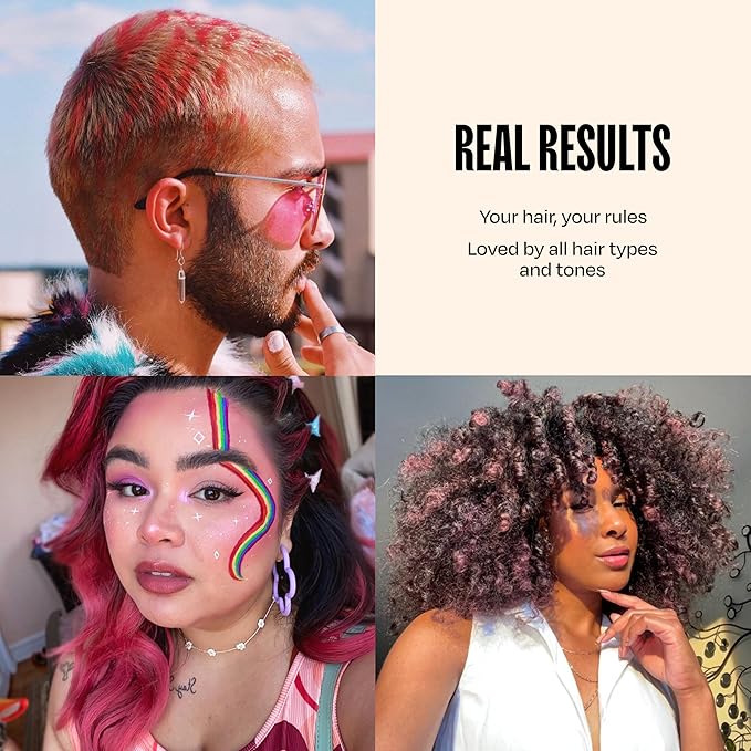 Overtone Semi Permanent Hair Color Conditioner, Rose Gold for Brown is Golden Rose, 8 oz, Nourishing, Damage-Free, Color Depositing Mask for All Hair Types with Shea Butter & Coconut Oil, Vegan