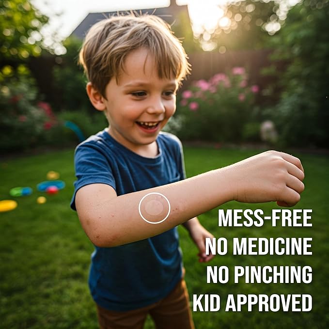 quitch Bug Bite Itch Relief Patch FSA Eligible, Summer Travel Essentials for Kids, Mosquito Anti Itch Cream Alternative, Summer Camp Essentials Itch Relief, Baby hydrocortisone Cream Alternative