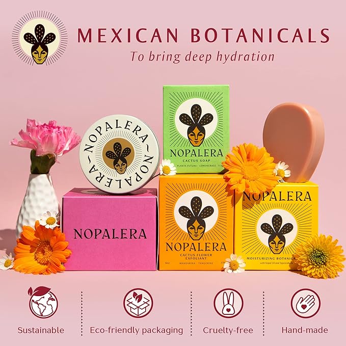 Nopalera Cactus Body Polish – Mandarina | 3-in-1 Clean Beauty Oil Cleanser, Exfoliant & Moisturizer | Brightening Body Scrub with Cactus Oil • Dermatologist-Tested • 8oz