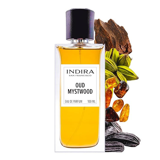 INDIRA Oud Mystwood - Eau De Parfum - Woody - Men - 100 ML / 3.4 FL OZ - Spray