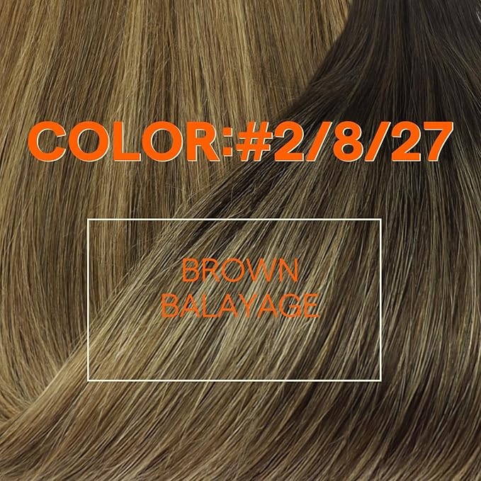 Full Shine Sew In Hair Extensions Weft Hair Extensions Sew In Remy Hair Weft Extensions Color Dark Brown To Ash Brown Mix Blonde Human Hair Extensions Sew In Ombre Hair Extensions 20 Inch 105G