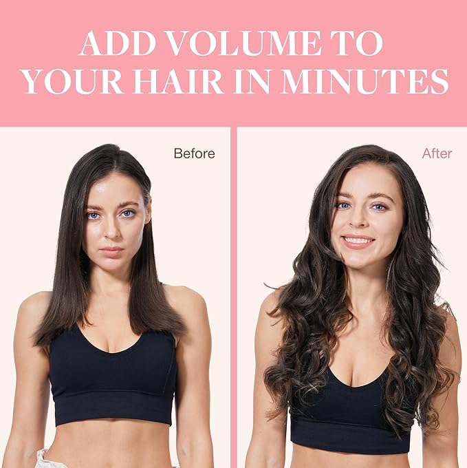 GOO GOO Clip in Hair Extensions Real Human Hair, Remy Human Hair Extensions Clip ins for Women, Natural Human Hair, 18inch 120g 7Pcs, 2 Dark Brown