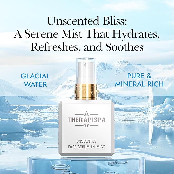 THERAPISPA Face Serum-In-Mist – Hydrating Face Mist & Spray Serum with Niacinamide, Panthenol & Hyaluronic Acid for Firming, Radiant Glow & Youthful Skin (Gold, 2.0 fl oz)