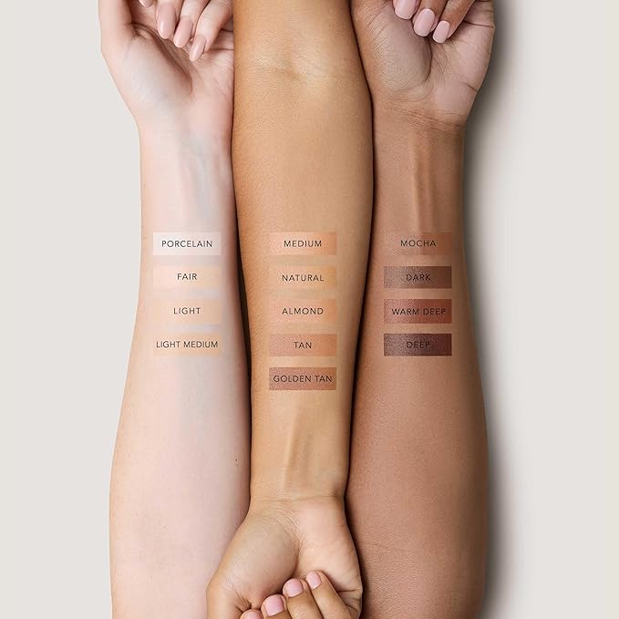 No Makeup Makeup Long-Lasting Lightweight Foundation & Brush Duo | Cruelty-Free, Fragrance-Free, Buildable, Transfer-Proof Makeup (Natural)
