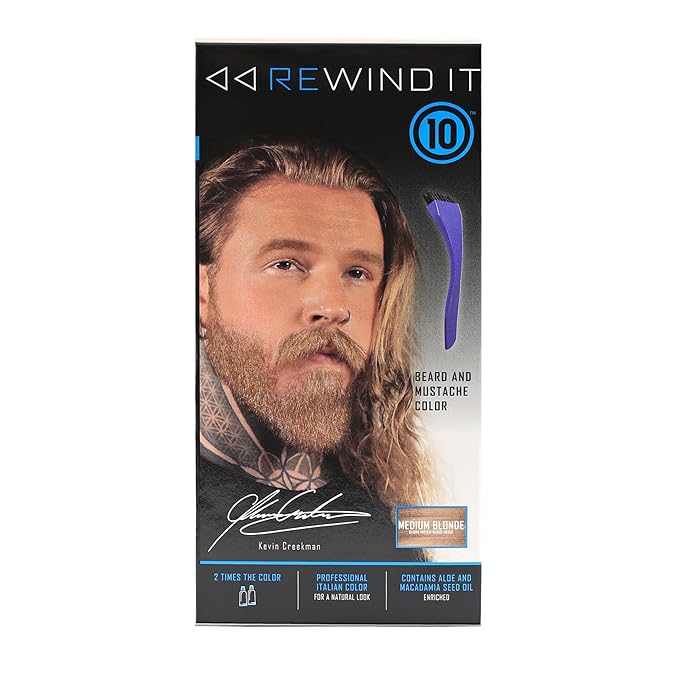 Medium Blonde Beard and Mustache Color