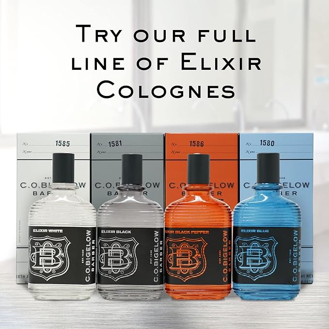 C.O. Bigelow Elixir Blue Cologne for Men, Watery Marine Fragrance, Long Lasting Men's Cologne, Elixir Perfume for Men, 2.5 Fl Oz