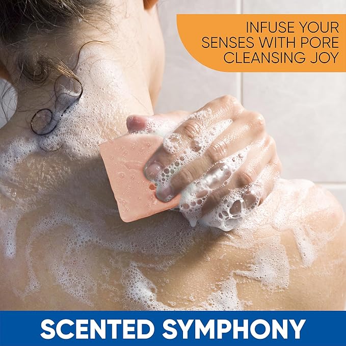 T.Taio Esponjabon Pore-Cleansing Soap Sponge - Cleansing Shower Scrubber - Cleaning Bath Wash Scrub - Oil Removal - Massage & Lather Foot, Elbow, & Face - Bathroom Accessories (2-Pack)
