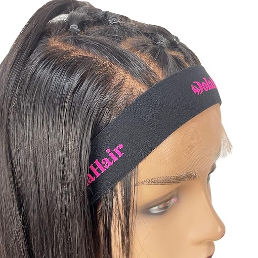 Dolahair Lace Glue for Wigs - Waterproof Super Hold Hair Bonding Glue for Weave and Hair Systems - Invisible Extreme Hold (Includes 2 Wig Bands)