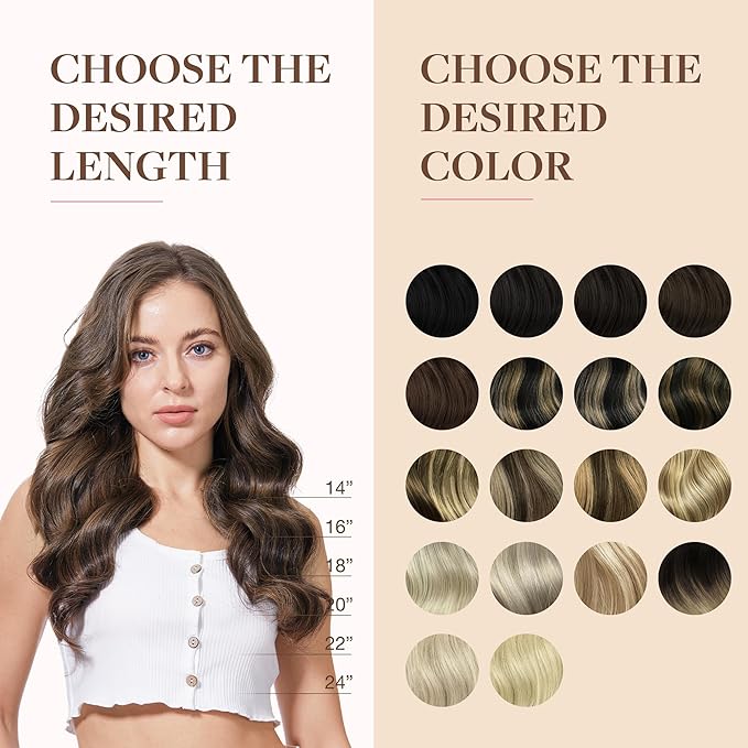GOO GOO Clip in Hair Extensions Real Human Hair, Remy Human Hair Extensions Clip ins for Women, Natural Human Hair, 20inch 130g 7Pcs, #2/6/2 Balayage Dark Brown to Chestnut Brown