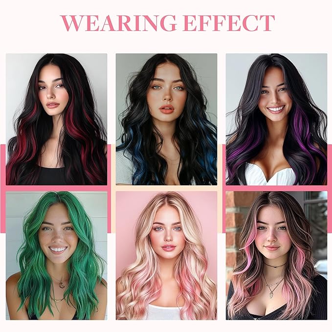 GOO GOO Colored I Tip Hair Extensions, Real Human Hair, 22inch 50g 50S, Cold Fusion, Invisible Remy, Red