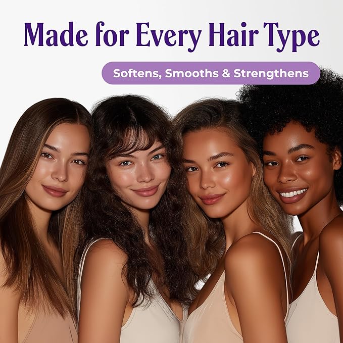 Night Repair Treatment for Hair | Hydrating Overnight Hair Mask with Hydrolyzed Keratin and Aloe Vera | Strengthens, Restores Shine, and Reduces Frizz | Leave In, No Rinse Needed, 8.4 fl oz