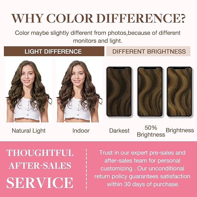 GOO GOO Clip in Hair Extensions Real Human Hair, Remy Human Hair Extensions Clip ins for Women, Natural Human Hair, 20inch 150g 7Pcs, 2/6/2 Balayage Dark Brown to Chestnut Brown