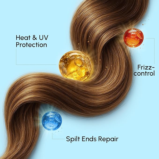 MAREE Hair Oil for Frizzy - Hair Vitamins Keratin Styling Capsules 2 PACK with Jojoba & Argan Oil - Anti Frizz Serum for Women - Frizzy, Damaged, Dry & Curly - Sérum Gotas & Aceite Para el Cabello