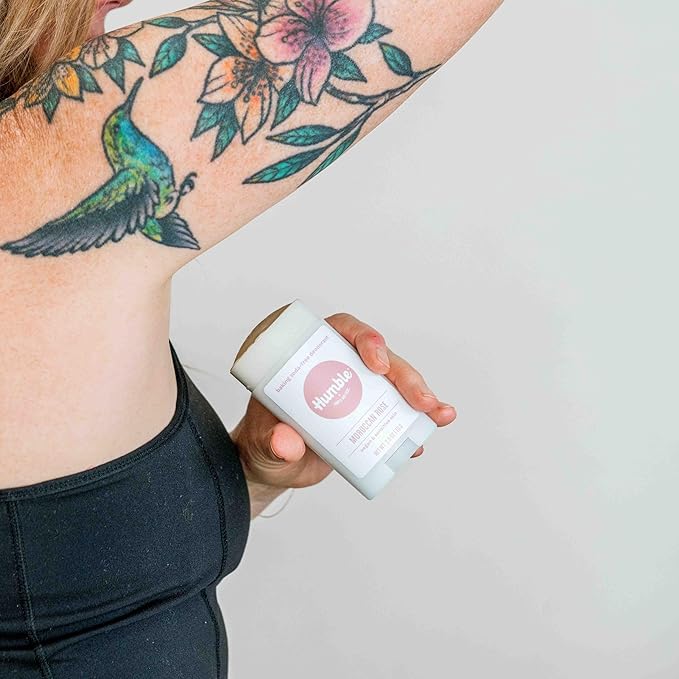 HUMBLE BRANDS Aluminum-Free Deodorant, Vegan and Cruelty- free, Formulated for Sensitive Skin, Simple & Sensitive, Vegan Lavender, Vegan Rose, Vegan Unscented), Pack of 3