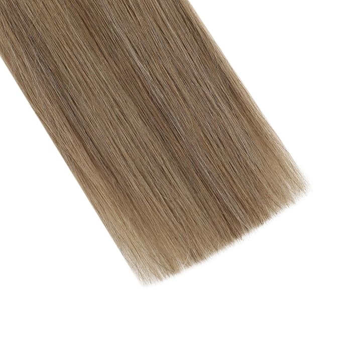 Full Shine Weft Hair Extensions Invisible Sew In Hair Extensions 22 Inch 105G Human Hair Sew In Extensions Soft Silky Hair