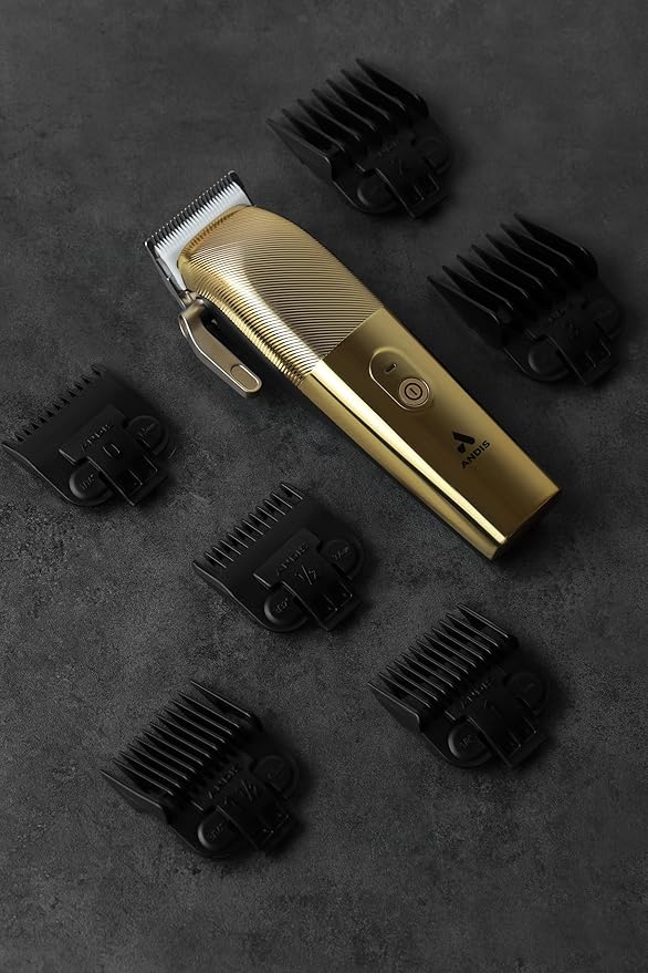 Andis Envy II Cordless Clipper Premium Edition, Professional Lithium-ion Electric Beard & Hair Clipper, Phaze Blade, Cordless, Gold