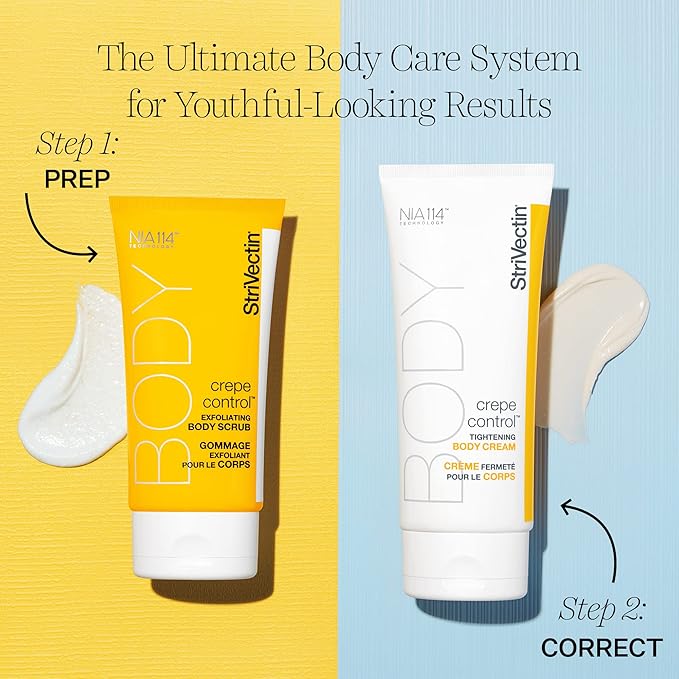 StriVectin Tighten and Lift Crepe Control Tightening Body Cream for Firmer, Brighter Arms and Legs, 6.7 Fl Oz