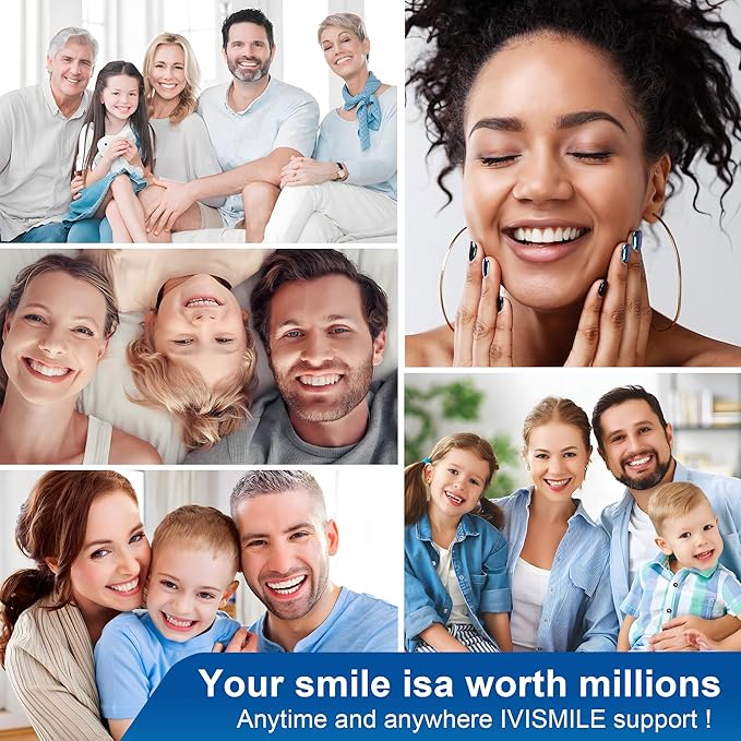 LUCKIN SMILE 10 * 3ML Teeth Whitening Gel Refill, 44% Carbamide Peroxide Suitable for Sensitive Teeth Whitening, 60 Whitening Treatments, Teeth Whiteners Used in Conjunction with Teeth Whitening Kit