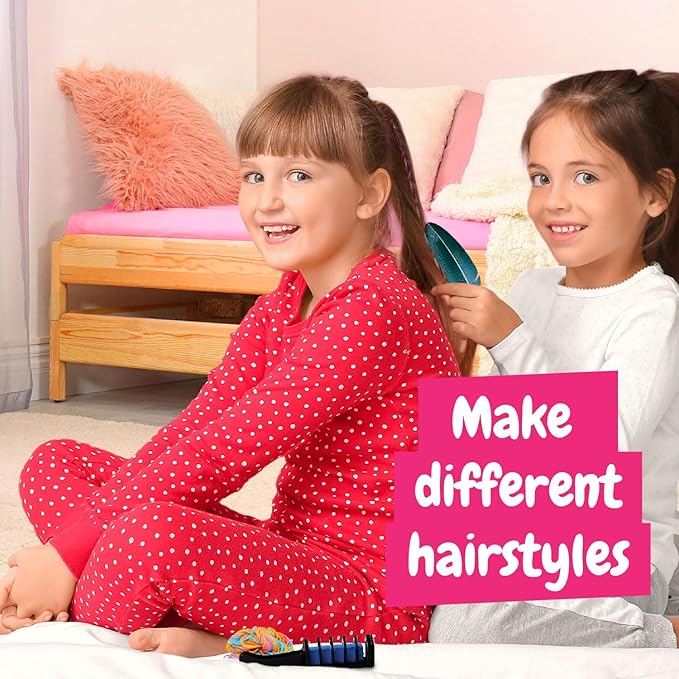 Science4you Hair Studio - Temporary Hair Chalks Gift Set with Hair Tattos, Games and Toys for Girls and Boys 8+ Years