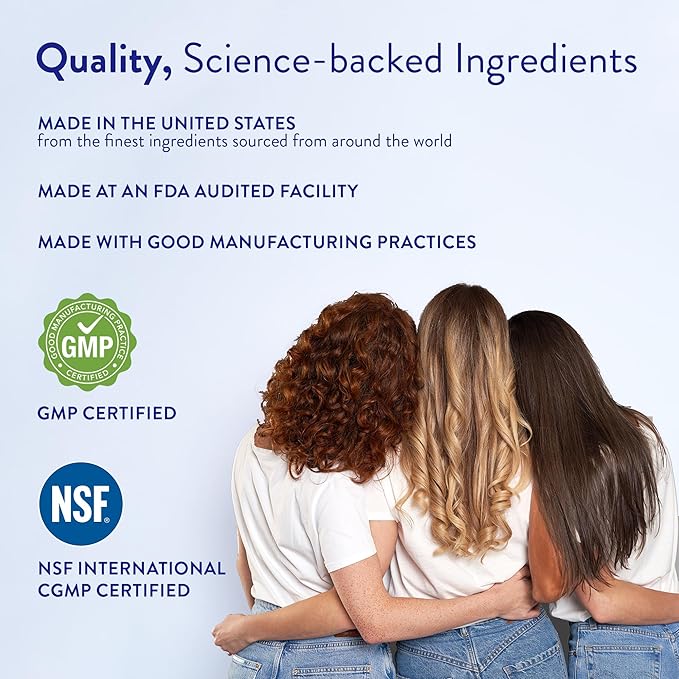 Routine Wellness Hair Growth Supplement - Clinically Tested for Thicker, Fuller Hair - Reduces Wrinkles, Fine Lines - Gluten Free, Ideal for Women & Men with Thinning Hair - 3 Bottles, 90 Day Supply
