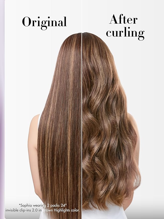 LUVME Invisible Clip in Hair Extensions Real Human Hair, 24 inch 110g 6Pcs, Natural Brown Highlights Human Hair Extensions Clip ins for Women, Natural Seamless Straight Human Hair