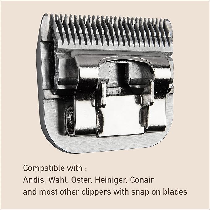 FURZONE Detachable Blade - Size 15 Blade 3/64", Made of Extra Durable Japanese Steel, Compatible with Most Andis, Oster, Wahl A5 Clippers