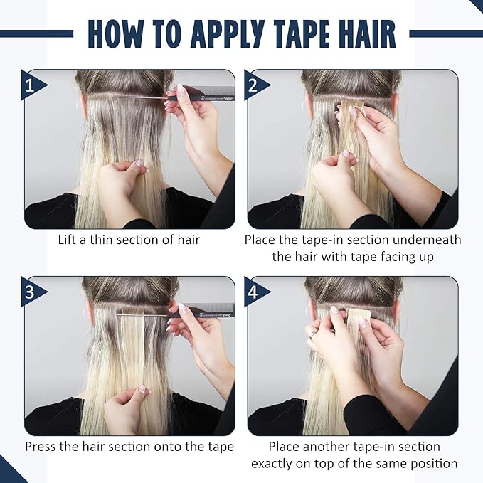 Full Shine Invisible Tape in Hair Extensions Human Hair 18Inch Soft Remy Tape in Hair Extensions Color Jet Black Tape Ins Human Hair Extensions 20Pcs 50Grams Long Straight for Women