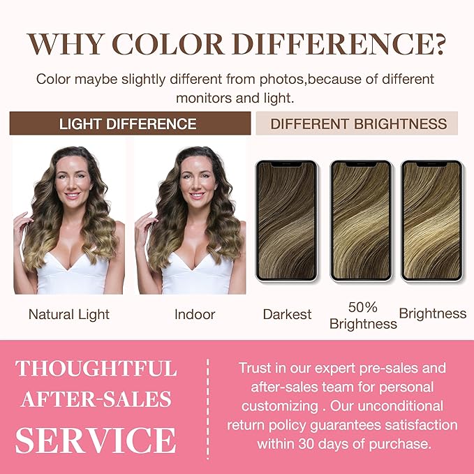 GOO GOO Clip in Hair Extensions Real Human Hair, Remy Human Hair Extensions Clip ins for Women, Natural Human Hair, 18inch 130g 7Pcs, 4/26/4 Balayage Chocolate Brown to Honey Blonde