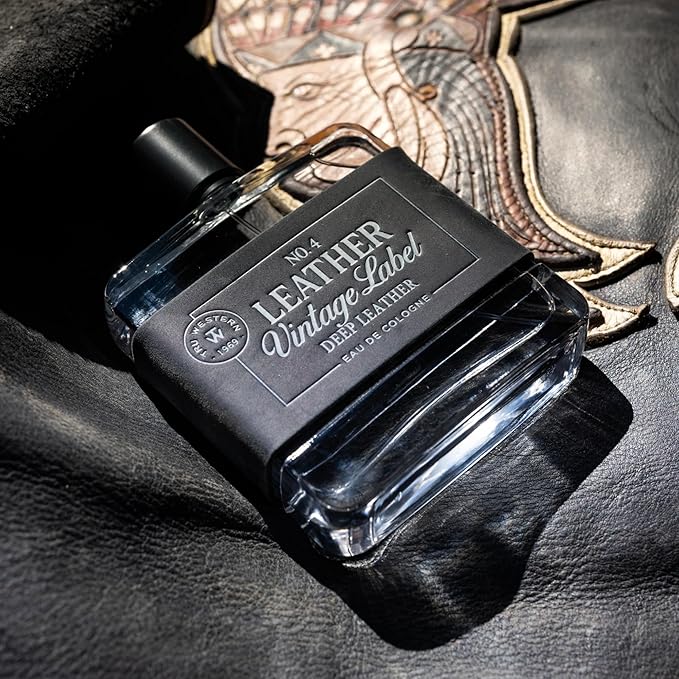 Tru Fragrance Beauty No. 4 Leather Vintage Label Deep Leather