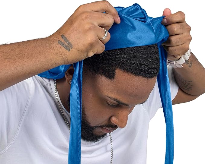 ForceWave Silky Durag for Men Wave Cap Satin Dorag for Men Women 360 Wave