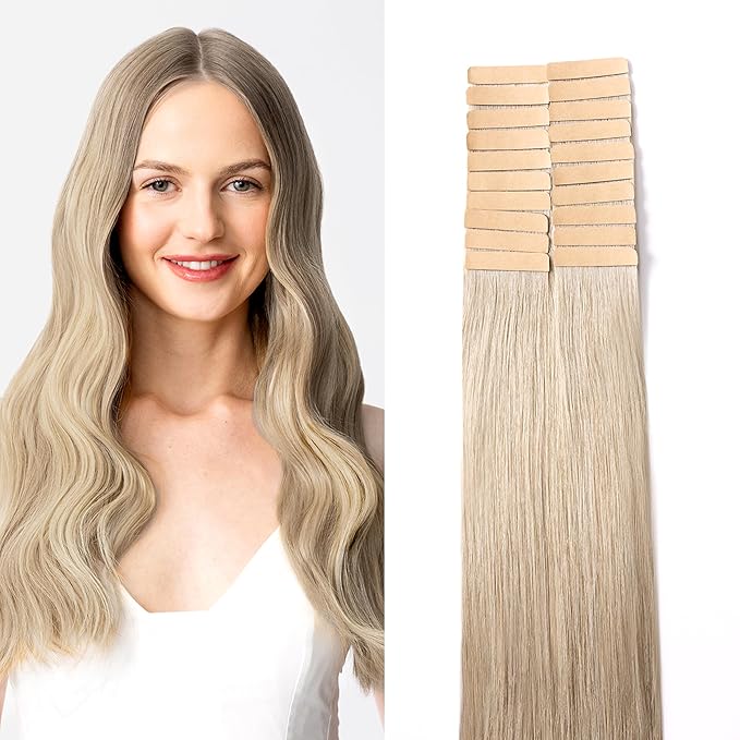 Luxy Tape-In Hair Extension Collection 20", 50g, Champagne Blonde, 20 pieces