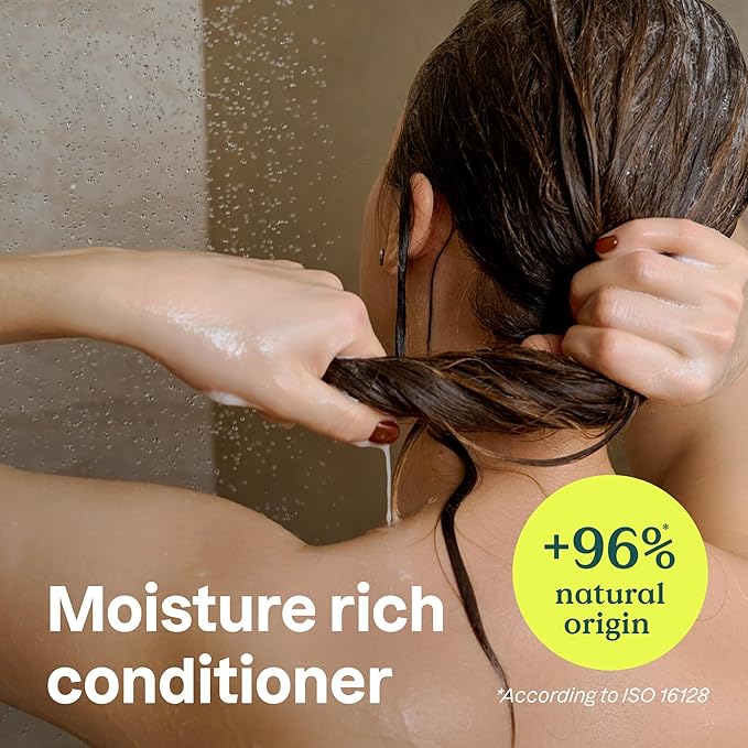 ATTITUDE Moisture Rich Hair Conditioner, For Dry and Damaged Hair, Naturally Derived Ingredients, Vegan Detangler, Dermatologiocally Tested, Quinoa and Jojoba, 240 mL (Pack of 6)