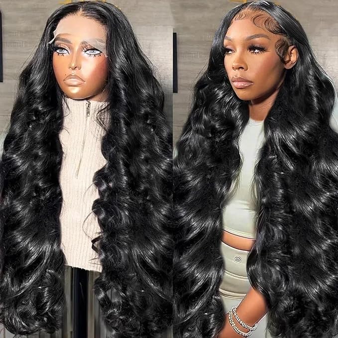 13x6 Body Wave Lace Front Wigs Human Hair Wig 250 Density 15A Raw HD Lace Frontal Human Hair Wigs for Women 26 inch