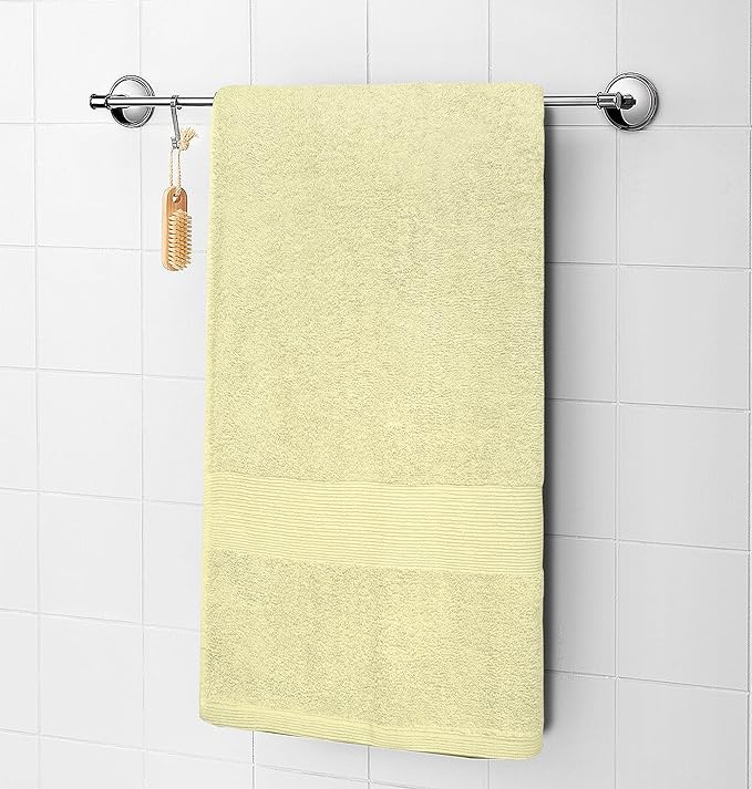 Softolle Luxury Bath Towels Set of 4 (27” x 54”) | Towels for Bathroom | Super Soft | Highly Absorbent Towels for Home, Spa, Gym (Cream)