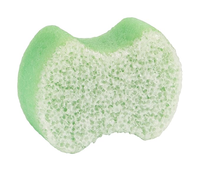 Spongables Pedi Scrub Foot Exfoliating 20+ Wash Sponge, Green Apple, 1 Count