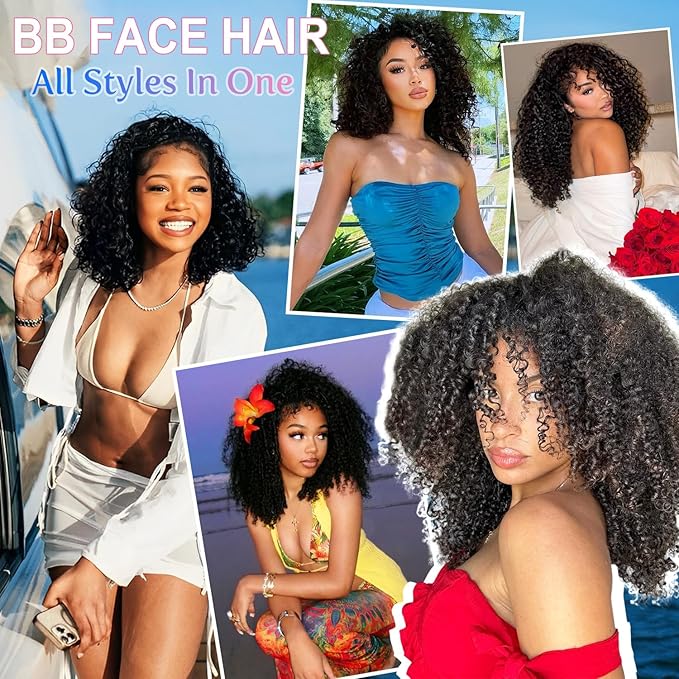 22 Inch Kinky Curly Half Wig Human Hair Glueless Wear And Go 200 Density Upgrade 3 In 1 Seamless Flip Over Half Wigs Drawstring Curly Half Wigs For Women Headband Wig Beginner Friendly No Glue No Lace