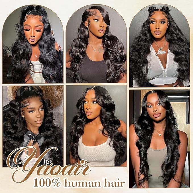 16A Raw Human Hair Bundles,4 Bundles 14 16 18 20 Inch Body Wave Bundles Human Hair,100% Unprocessed Brazilian Virgin Hair,Quick Weave,Hair Extensions Natural Black For Women,3X Longer Lifespan