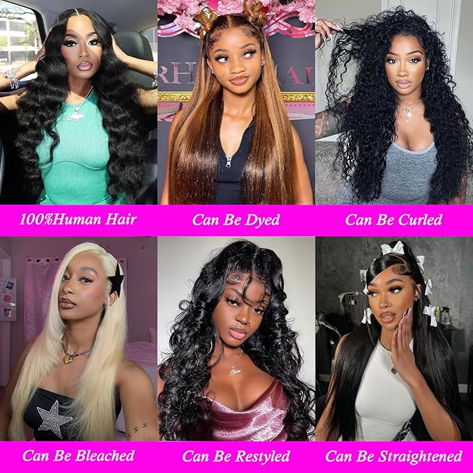 12A Human Hair Bundles 24 26 28 Inch Body Wave 3 Bundles Human Hair 100% Unprocessed Brazilian Virgin Hair Bundles Quick Weave Hair Extension Natural Black