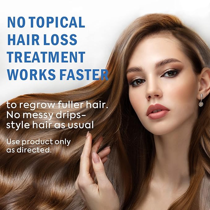 Minoxidil for Men and Women Hair Growth: 5% Minoxidil Spray Hair Regrowth Treatment Serum Stop Hair Thinning and Hair Loss For Stronger Thicker Longer Hair 100ml