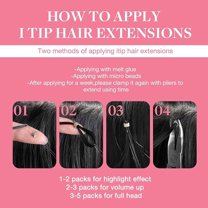 GOO GOO I Tip Hair Extensions Real Human Hair, 16inch 50g 100S, Invisible Remy Cold Fusion I Tip Hair Extensions, 17A/60A Ash Blonde Highlighted Platinum Blonde
