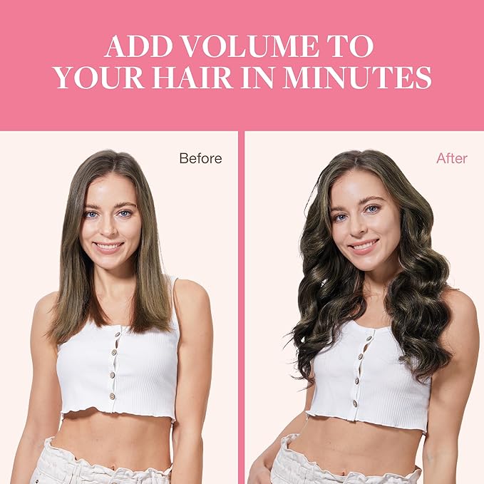 GOO GOO Clip in Hair Extensions Real Human Hair, Remy Human Hair Extensions Clip ins for Women, Natural Human Hair, 20inch 130g 7Pcs, #1B/6/1B Balayage Natural Black to Chestnut Brown