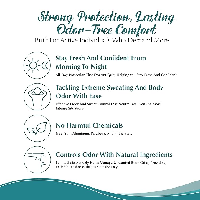 Extra Strength Tallow Deodorant - Aluminum-Free - Baking Soda, Beeswax, Coconut Oil, and Mango Butter - Vanilla and Sandalwood Deodorant for Men and Women - 3 oz