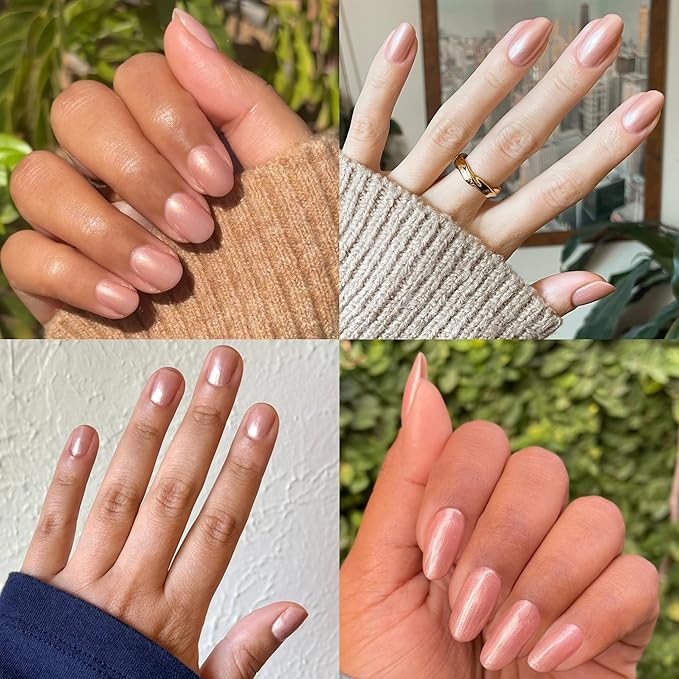Olive & June Long Lasting Nail Polish | Plump Gel-Like Finish No Lamp Needed | Lasts up to 10 days | Salon-Quality Color at Home | 15-Free, Vegan & Cruelty-Free Chip-Resistant Shine | Cookie Swap