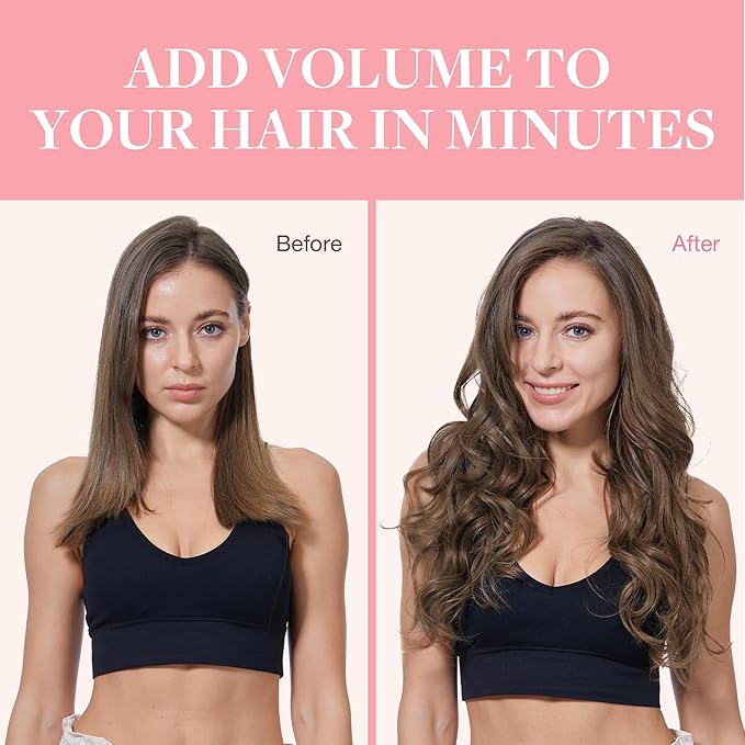 GOO GOO Clip in Hair Extensions Real Human Hair, Remy Human Hair Extensions Clip ins for Women, Natural Human Hair, 24inch 170g 7Pcs, #5 Light Ash Brown