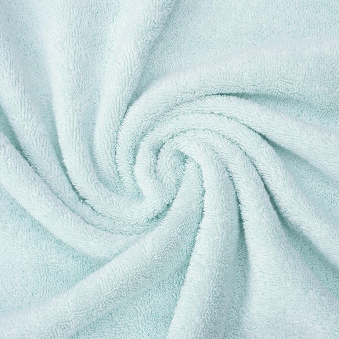 American Soft Linen Salem 100% Cotton Turkish 4 Piece Bath Towels for Bathroom, 600 GSM Soft Absorbent Quick Dry Bath Towel Set, Mint